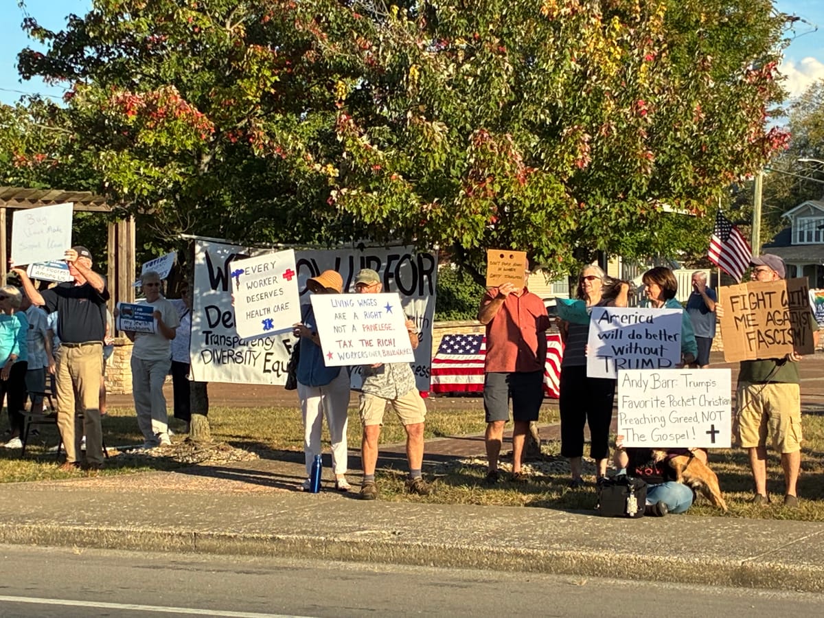 No stranger to protest